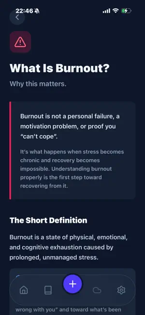 Restore ADHD Burnout Tracker screenshot 2