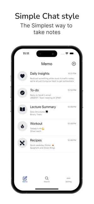 Memossage : Note like you chat screenshot 4