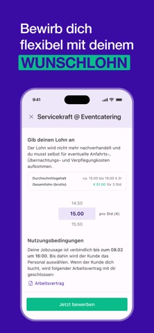InStaff - Kurzfristige Jobs iPhone screenshot 4