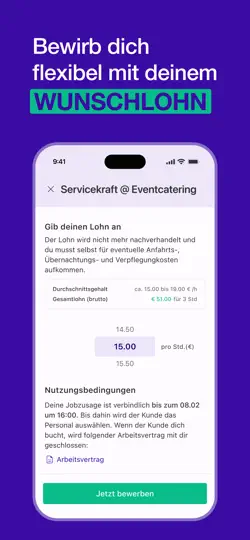 Screenshot von InStaff - Kurzfristige Jobs auf dem iPhone 4