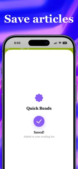 Screenshot von Quick Reads: Read It Later auf dem iPhone 1