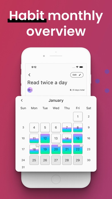 Screenshot #3 pour Habit Challenge: Objectifs