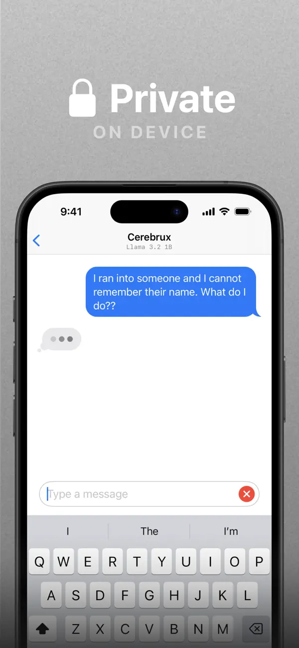 Screenshot #3 pour Cerebrux: Local AI Chat