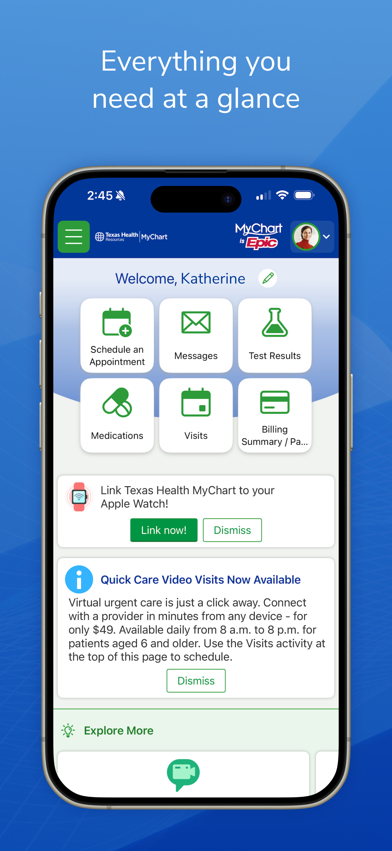 Texas Health MyChart screenshot 3