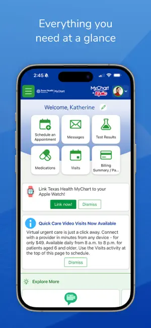Texas Health MyChart screenshot 3