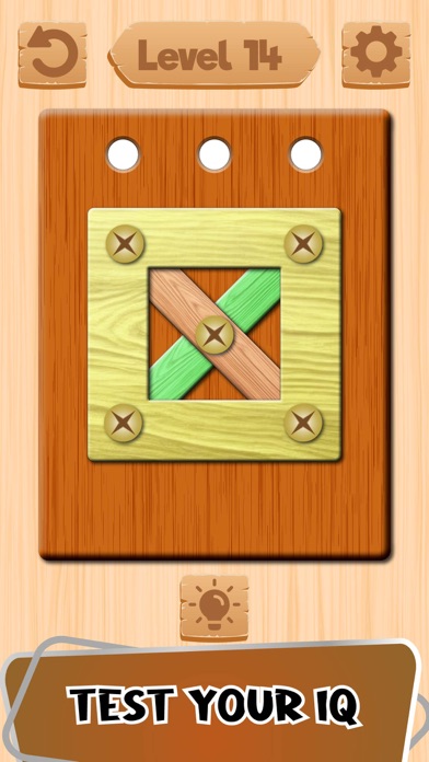 Wood Nuts & Bolts Puzzle, Game Screenshot