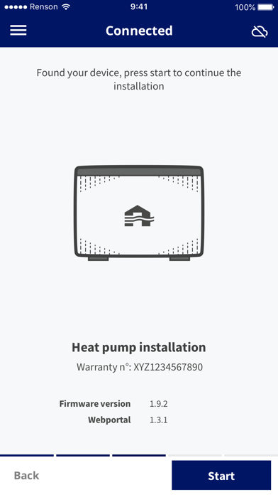 Renson Installer Screenshot