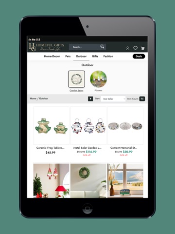 Homeful Gifts iPad screenshot