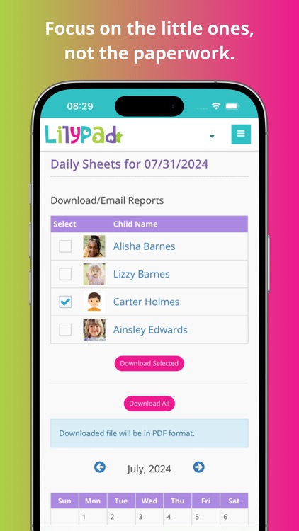 MyLilyPad: Childcare App