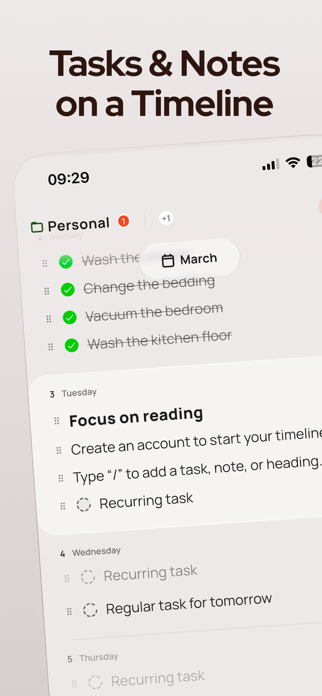 Paso: Tasks & Notes Timeline Screenshot 1 of 5