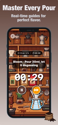 PixelCafe - Coffee Brew Timer Screenshot 2 of 6