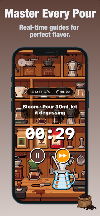 PixelCafe - Coffee Brew Timer Screenshot 2 of 6