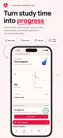 Learn Angular & TypeScript iPhone screenshot