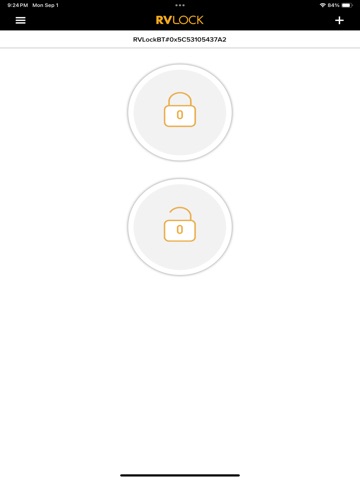 RVLock Keyless iPad screenshot