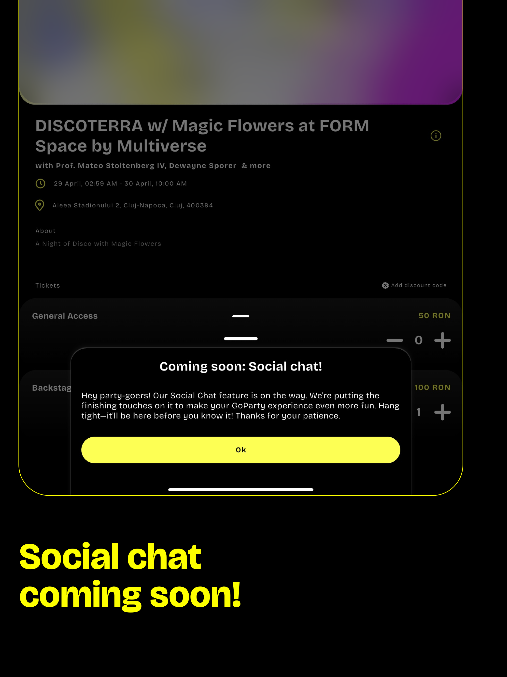 GoParty: Ticketing & Social