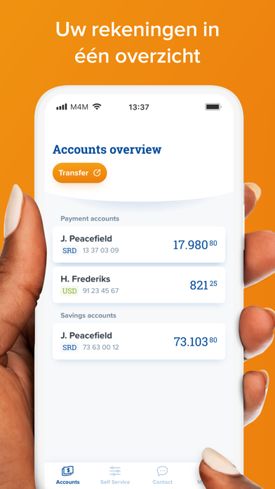 Hakrinbank Mobile Banking Screenshot