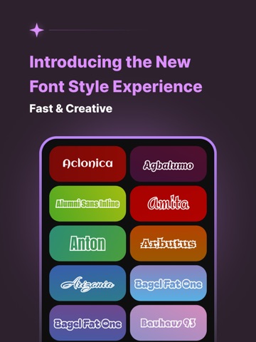 Fonts Style - Lettering Design iPad screenshot