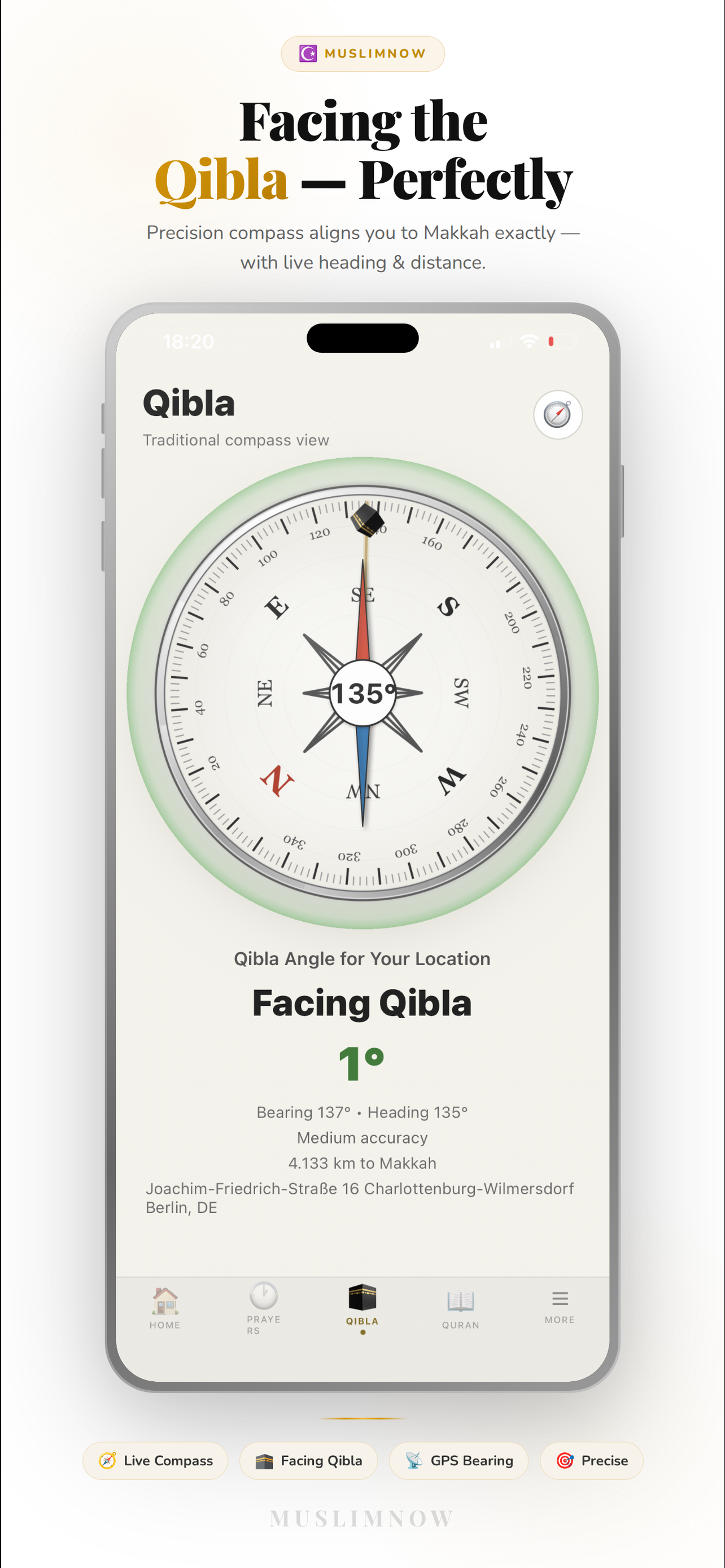 Muslim Now: Prayer Times,Quran