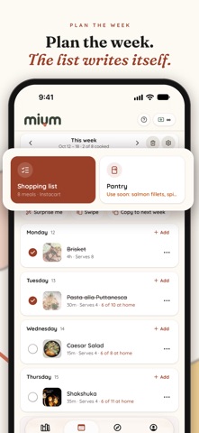 Mium: Recipe & Meal Planner Screenshot 4 of 8