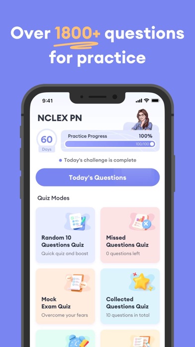 NCLEX PN Exam Practice 2025 Screenshot