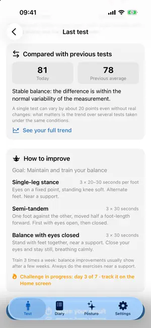 PosturEasy: Balance Test screenshot 4