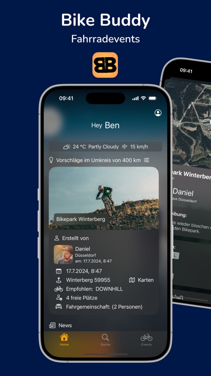 BikeBuddy: Fahrradevents