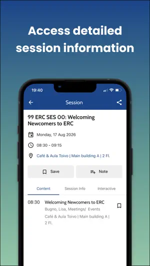 ECER 2026 - conference app screenshot 3