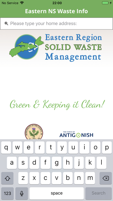 Eastern NS Waste Info Screenshot