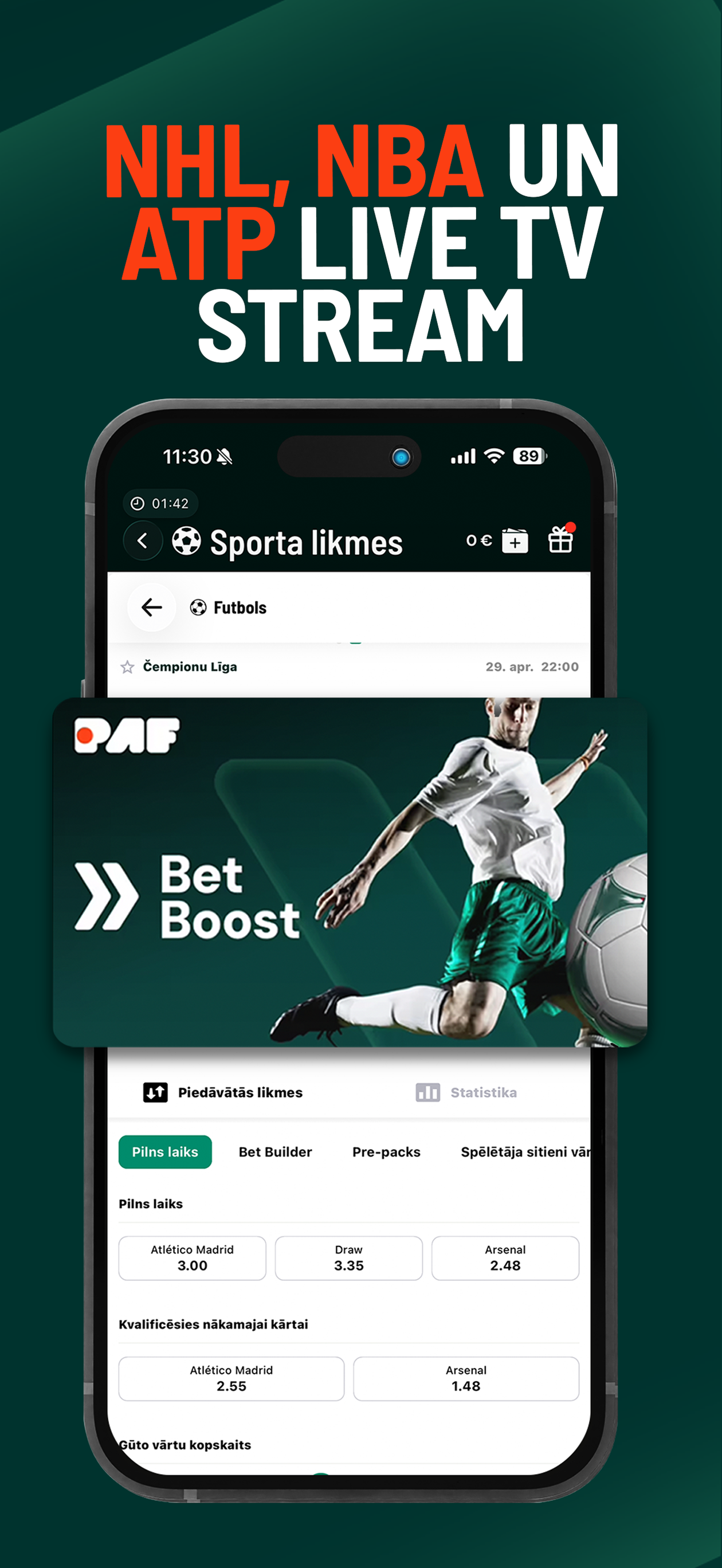 pafbet.lv screenshot 5