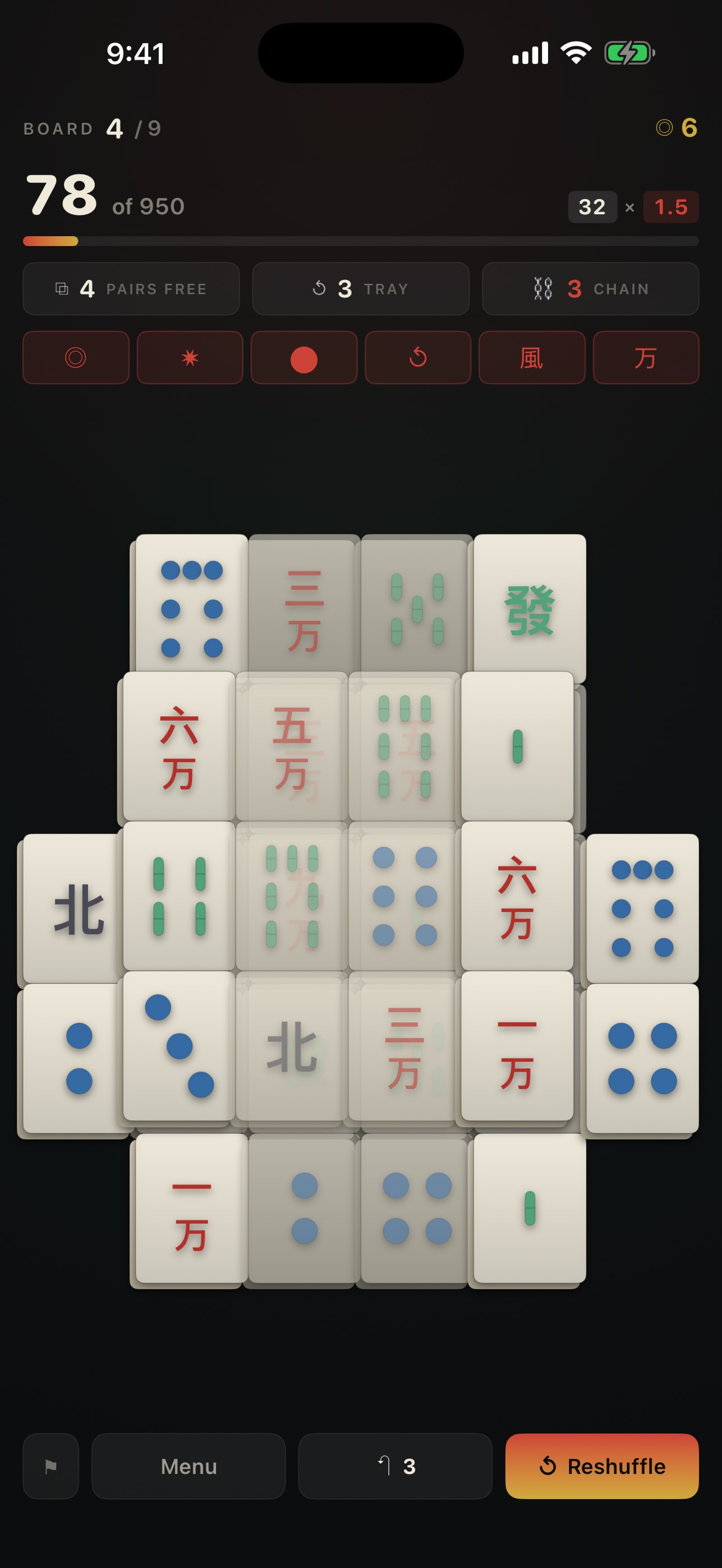 Screenshot 2 of Pagoda: Mahjong Roguelite