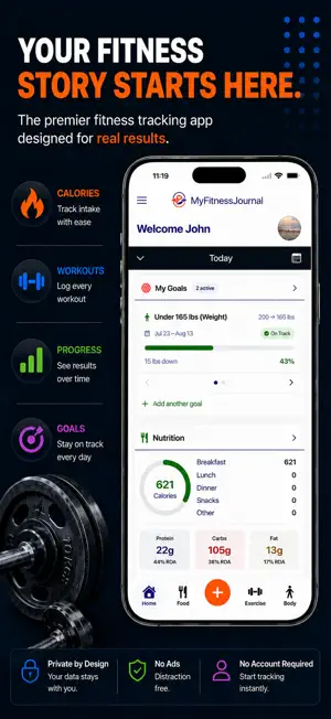 MyFitnessJournal screenshot 1