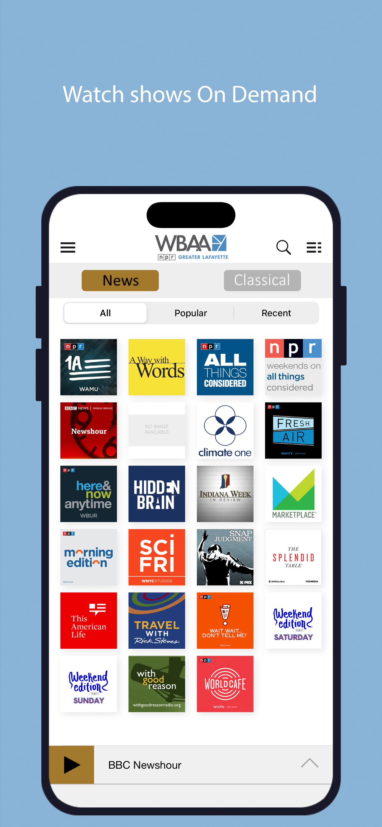 WBAA Public Radio App
