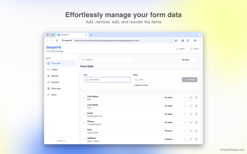 #3. SimpleFill - Autofill Forms (macOS) 게시자: Ram Patra