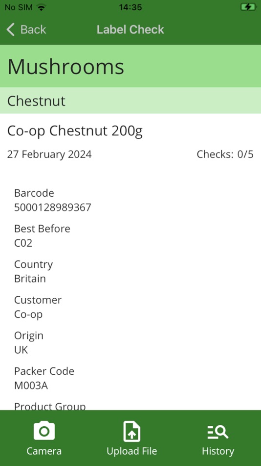 #2. Label Verification by Consus (iOS) By: Consus Fresh Solutions Ltd