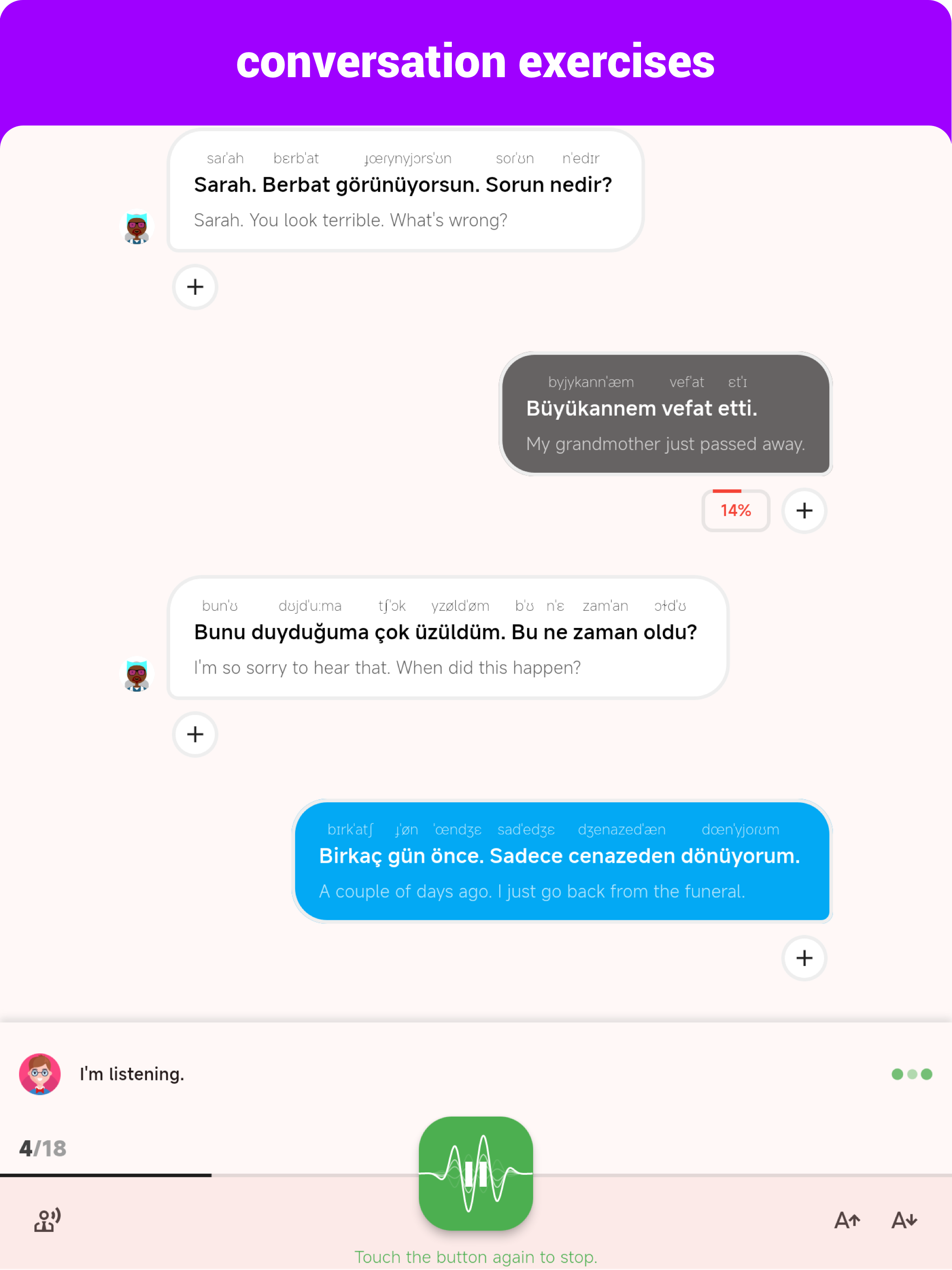 Turkish  - Listening Speaking