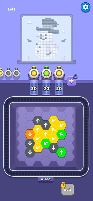 Hexa Flow - Puzzle Screenshot 5 of 6