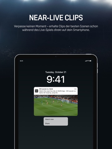 DAZN Sport Live Stream App Store preview screenshot 10