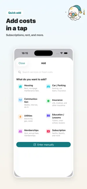 MonthlyCost screenshot 1