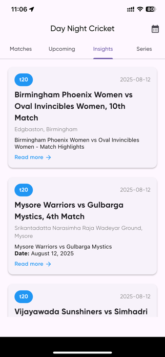 The Cricket Digest Screenshot 3 of 6