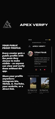 Apex Verify screenshot