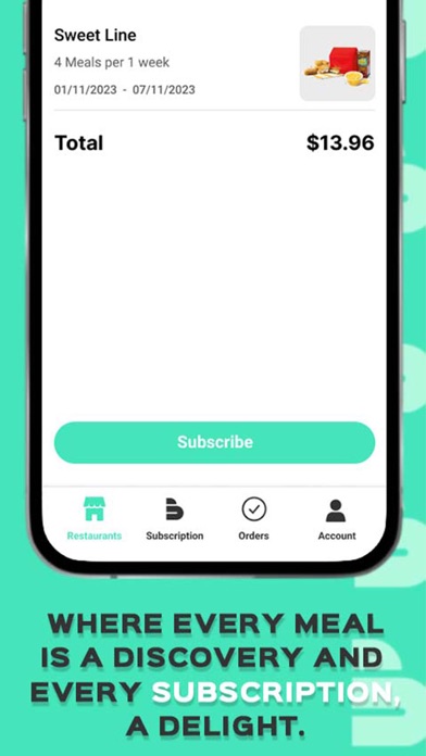 Beecele - Food Subscription Screenshot