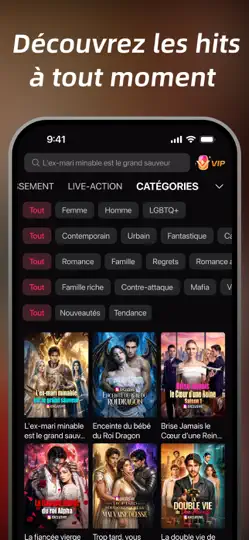 Capture d'écran de DramaWave - Courts & Reels sur iPhone 4