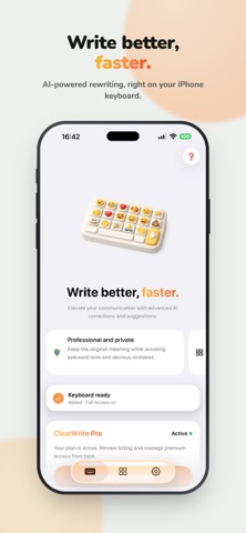 AI Keyboard: ClearWrite Screenshot 1 of 10