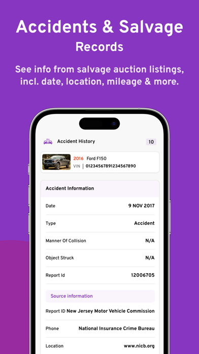 Bumper: Car Buying Vin Check Screenshot