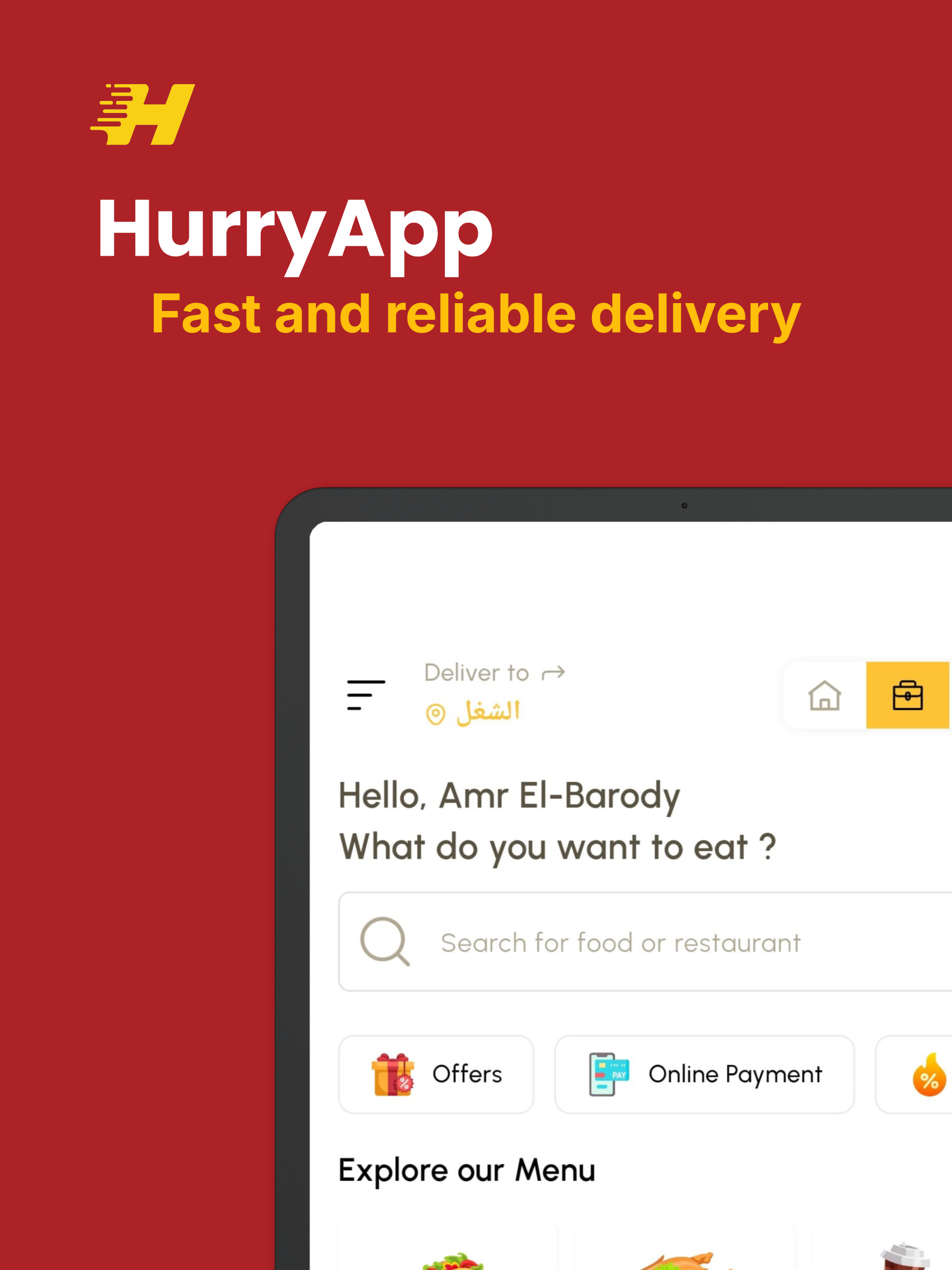 HurryApp | Food & more