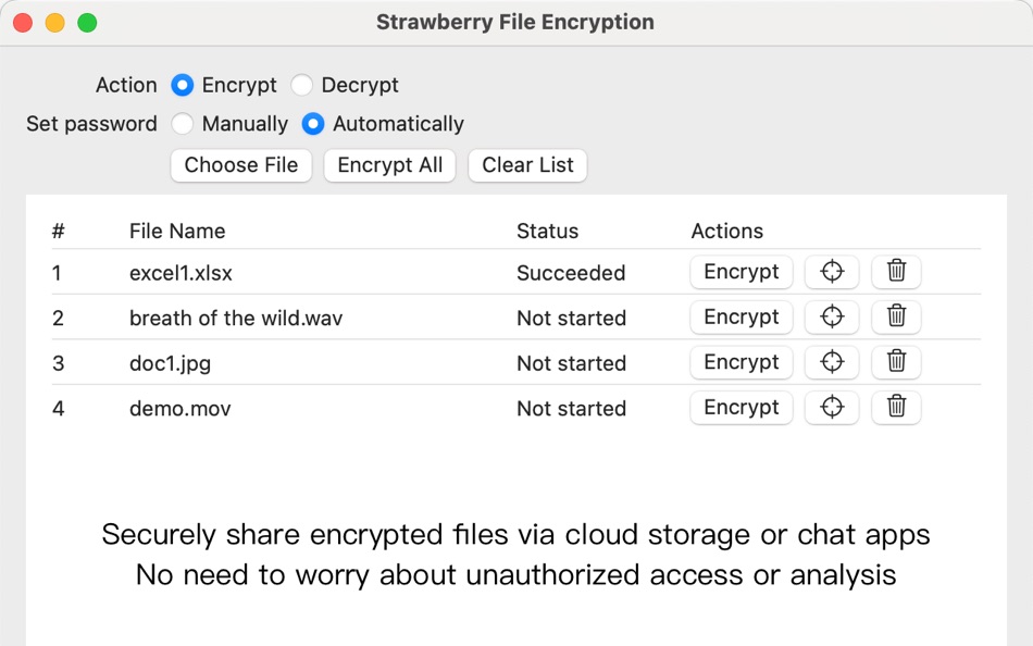 #2. Strawberry File Encryption (macOS) Bởi: 帅 邵