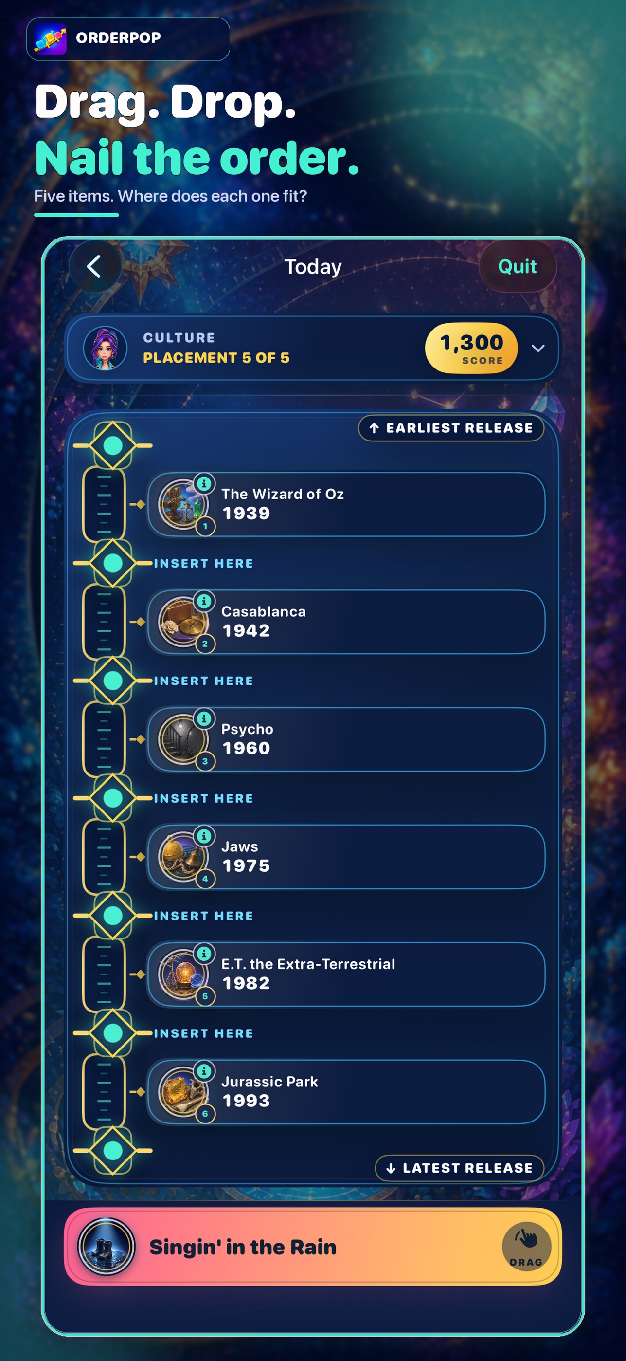 Screenshot 1 of OrderPop: Trivia Puzzle