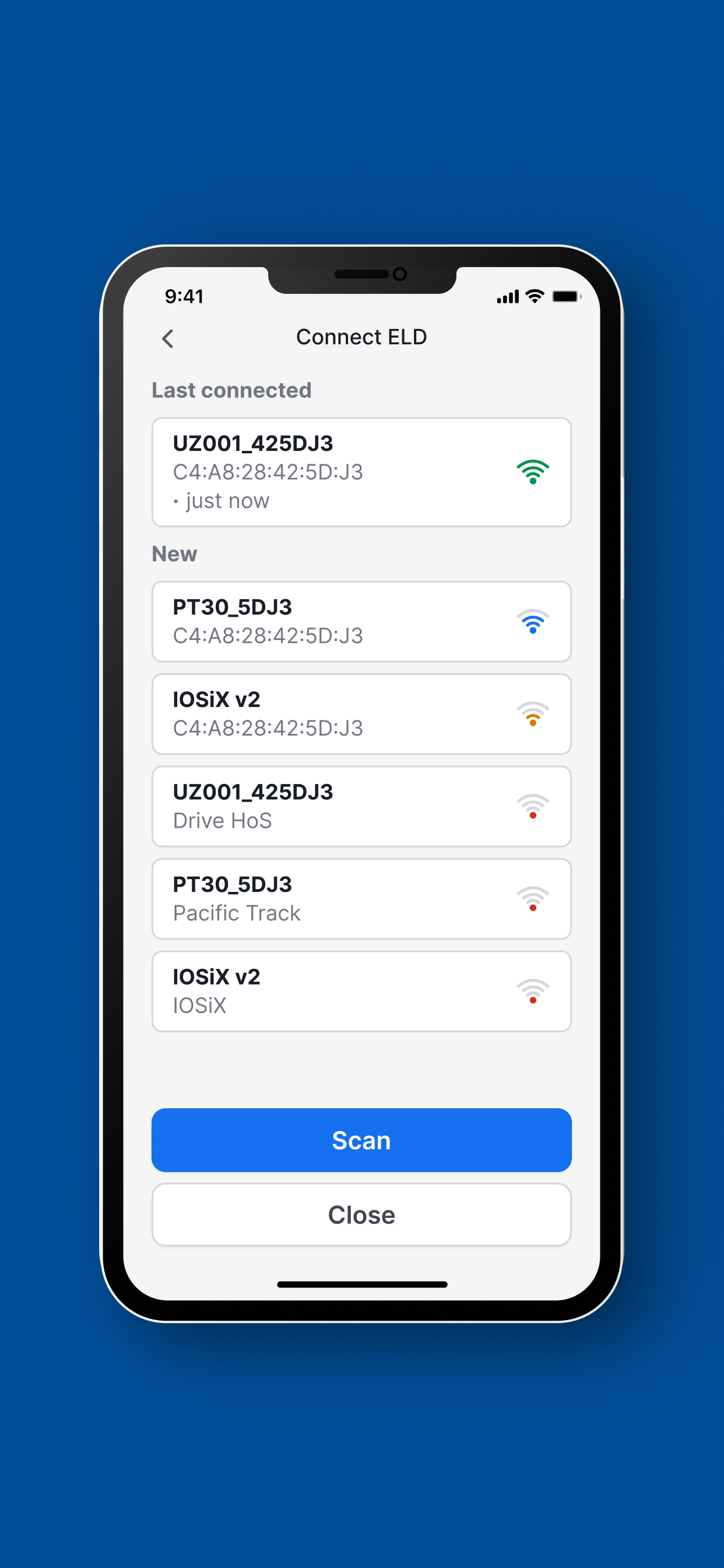 HOS App - Driver ELD Logbook