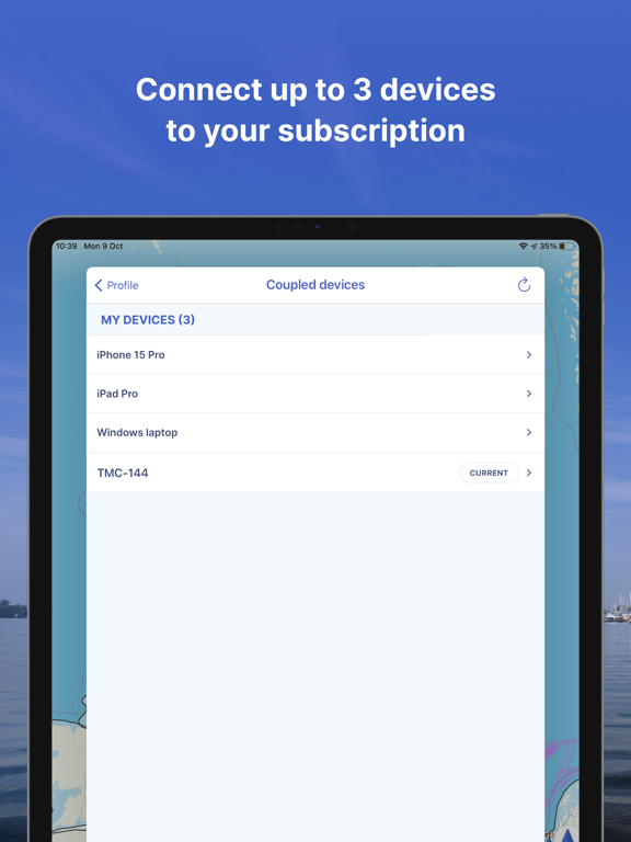 Waterkaarten: Boat Navigation iPad screenshot 7 - Navigation app