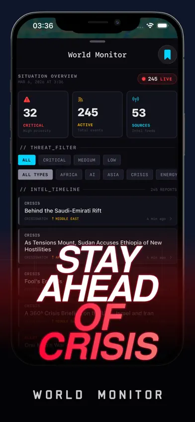 World Monitor - Real-Time News screenshot 3